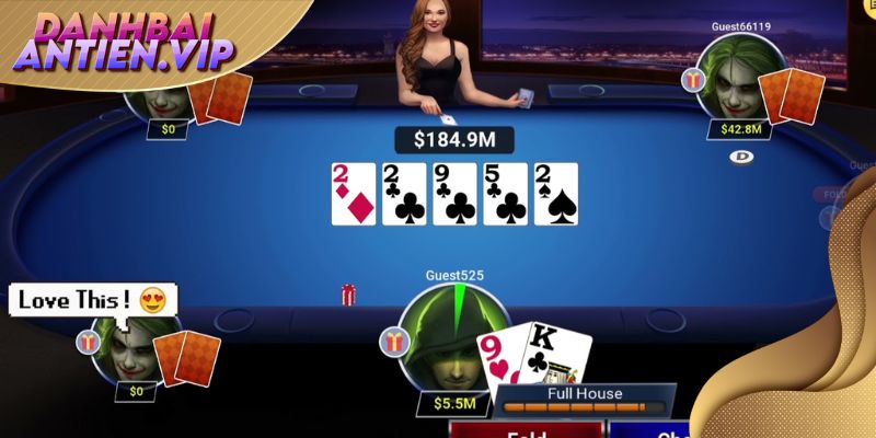 Poker online có rất nhiều phiên bản game hấp dẫn